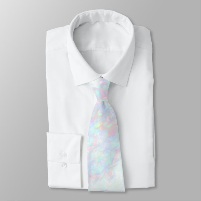 pastel abstract opal background tie (Tied)