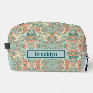 Pastel Abstract Paisley Pattern Toiletry Bag