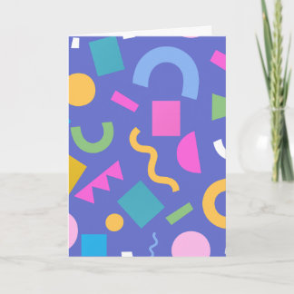  Pastel Abstract Shapes Pattern Design Card