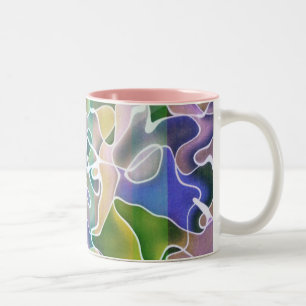 Pastel Abstract Stripes Mugs