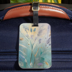 Pastel Abstract Whispers of Nature, Grasses II Luggage Tag