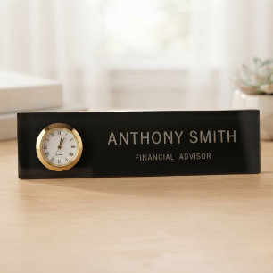 Pastel Acrylic Name Block Custom Job Title Office Nameplate