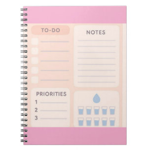 Pastel Aesthetic Daily Planner Notebook
