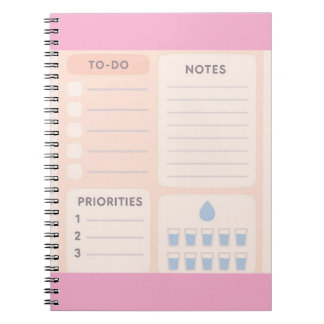 Pastel Aesthetic Daily Planner Notebook