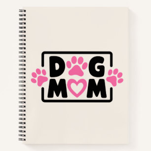 Pastel Aesthetic Modern Notebook Journal   dog mum