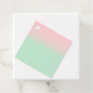 Pastel Aesthetic Muted Gradient Pink Mint Green Favour Tags