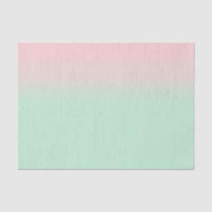Pastel Aesthetic Muted Gradient Pink Mint Green Tissue Paper
