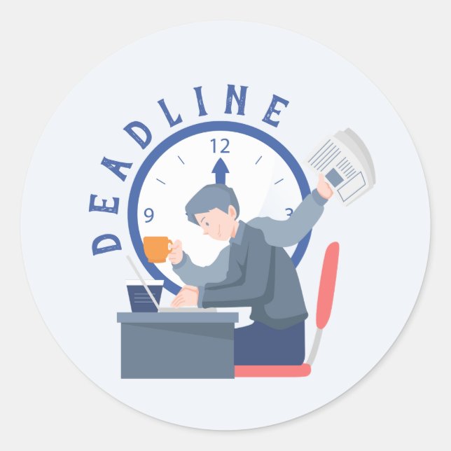 Pastel Aesthetic Office Humour Sticker (Front)