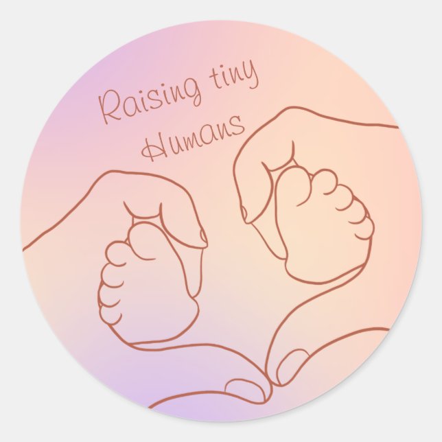 Pastel Aesthetic Vintage Mum Sticker  (Front)