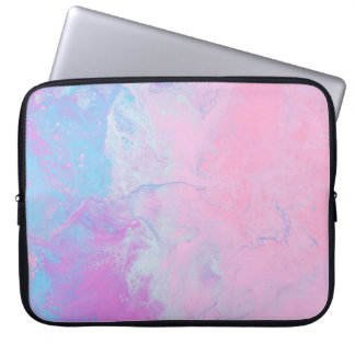 PASTEL AND BLUE PAINT LAPTOP SLEEVE