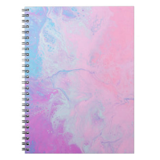 PASTEL AND BLUE PAINT NOTEBOOK