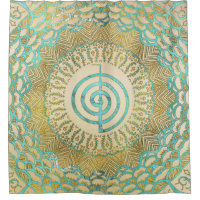Pastel and Gold  Choku Rei Symbol in Mandala