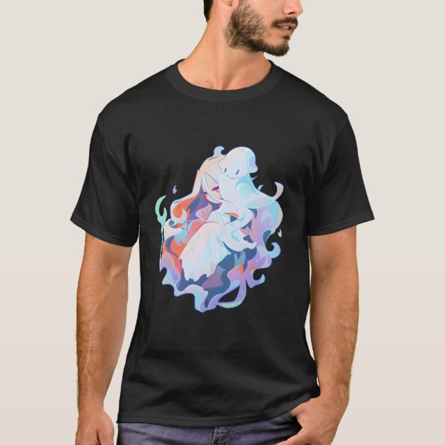 Pastel Anime Ghost T-Shirt (Front)