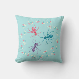 Pastel Ants Insect Lover Cushion