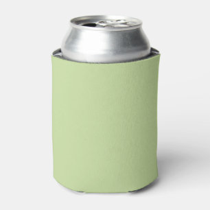 Pastel Apple Green Solid Colour Can Cooler