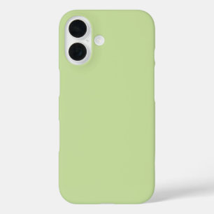 Pastel Apple Green Solid Colour  iPhone 16 Case