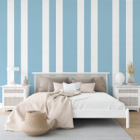 Pastel Aquamarine Blue White Stripes Pattern