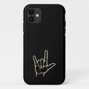 Pastel ASL I Love You Custom Case