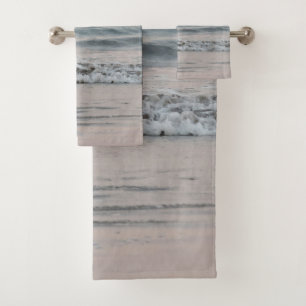 Pastel Atlantic Ocean Sunset Bliss #1 #ocean #wall Bath Towel Set