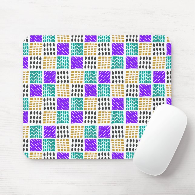 Pastel Autumn Seamless Pattern Bookmark Mouse Pad (With Mouse)