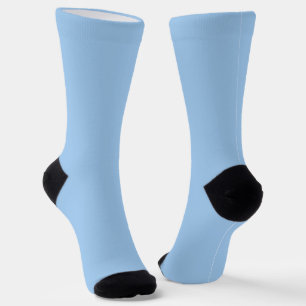 Pastel Baby Blue Solid Colour Socks