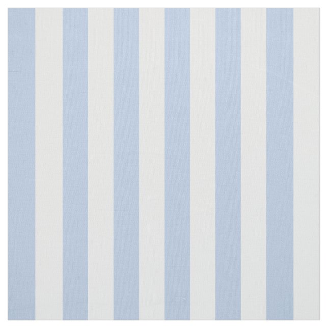 Pastel Baby Blue White Stripe Fabric (Swatch)