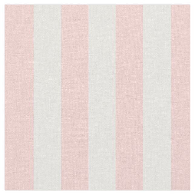 Pastel Baby Pink White Stripe Fabric (Close Up)