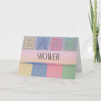 Pastel Baby Shower Invitation