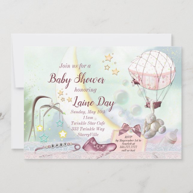 Pastel Baby Shower Invitation (Front)