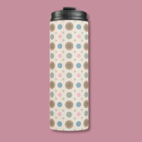 Pastel Babylonian Inspired Floral Pattern