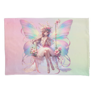 Pastel Ballerina Fairy Princess Girls Pillowcase