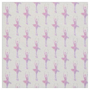 Pastel Ballerina Ivory Linen Fabric