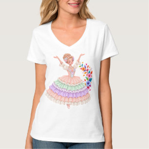 Pastel Ballerina Princess T-Shirt   Cute Ballet Da
