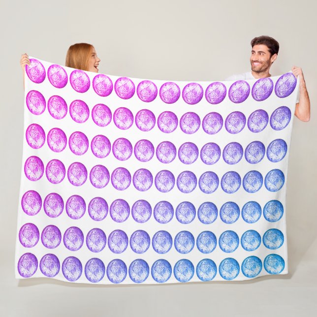 Pastel Balls Fleece Blanket (In Situ)