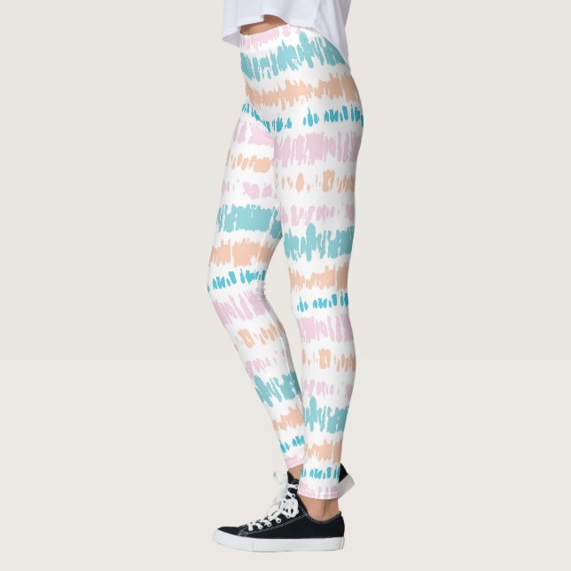 Pastel Batik Pattern Leggings (Left)