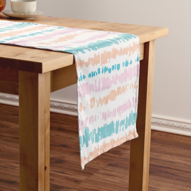 Pastel Batik Pattern Medium Table Runner (In Situ)