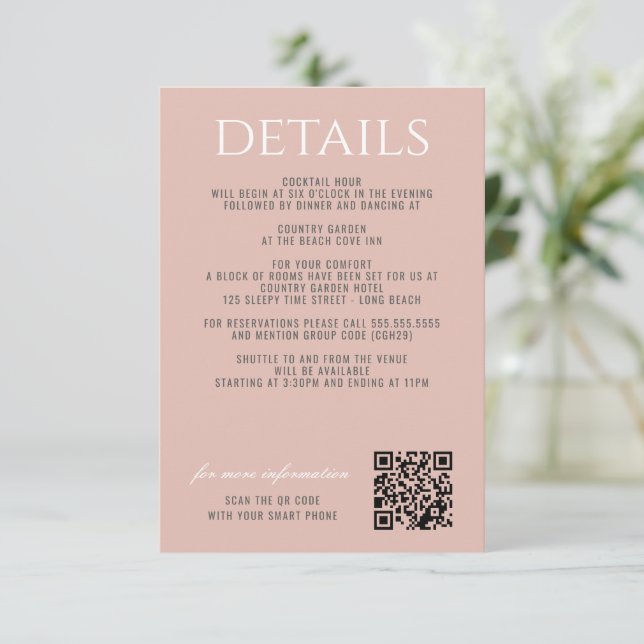 Pastel Beach Enclosure Card (Standing Front)