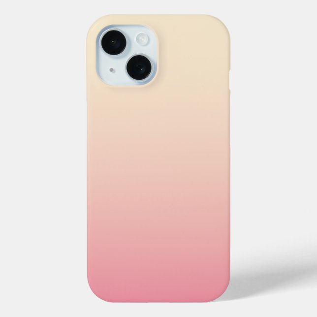 Pastel Beige Pink Colour Blend Smooth Gradient Case-Mate iPhone Case (Back)