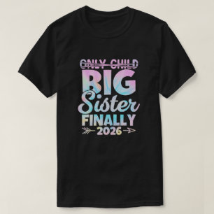 Pastel Big Sister 2026 Unique Pregnancy Reveal T-Shirt