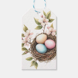 Pastel Bird's Nest Gift Tag