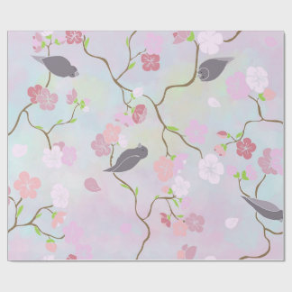 Pastel Birds Wrapping Paper