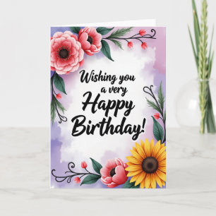 Pastel Birthday Bloom Card