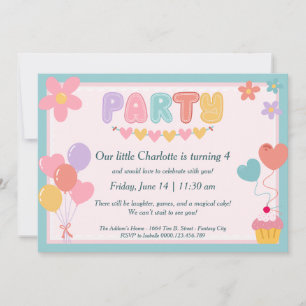 Pastel Birthday Invitation