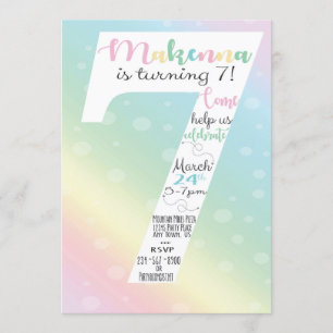 Pastel Birthday Invitation