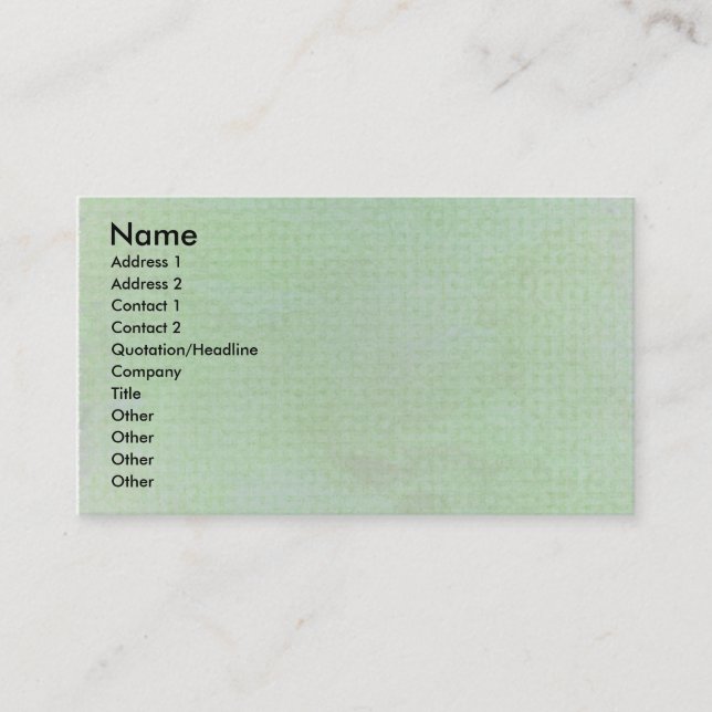 Pastel Bliss Business Card (Front)