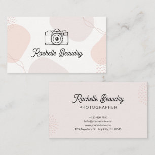 Pastel Blob Photography Fashion Designer  Business Card