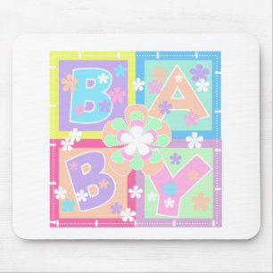 Pastel Blocks Baby Mouse Pad