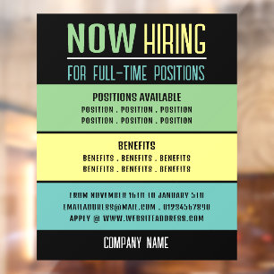 Pastel Blocks Job Vacancy Recruitment Advertising
