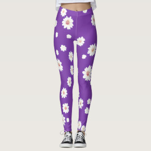 Pastel Bloom Leggings: delicate floral elegance Leggings