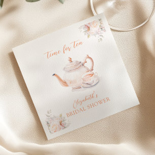 Pastel Blooms Bridal Tea Party Napkin